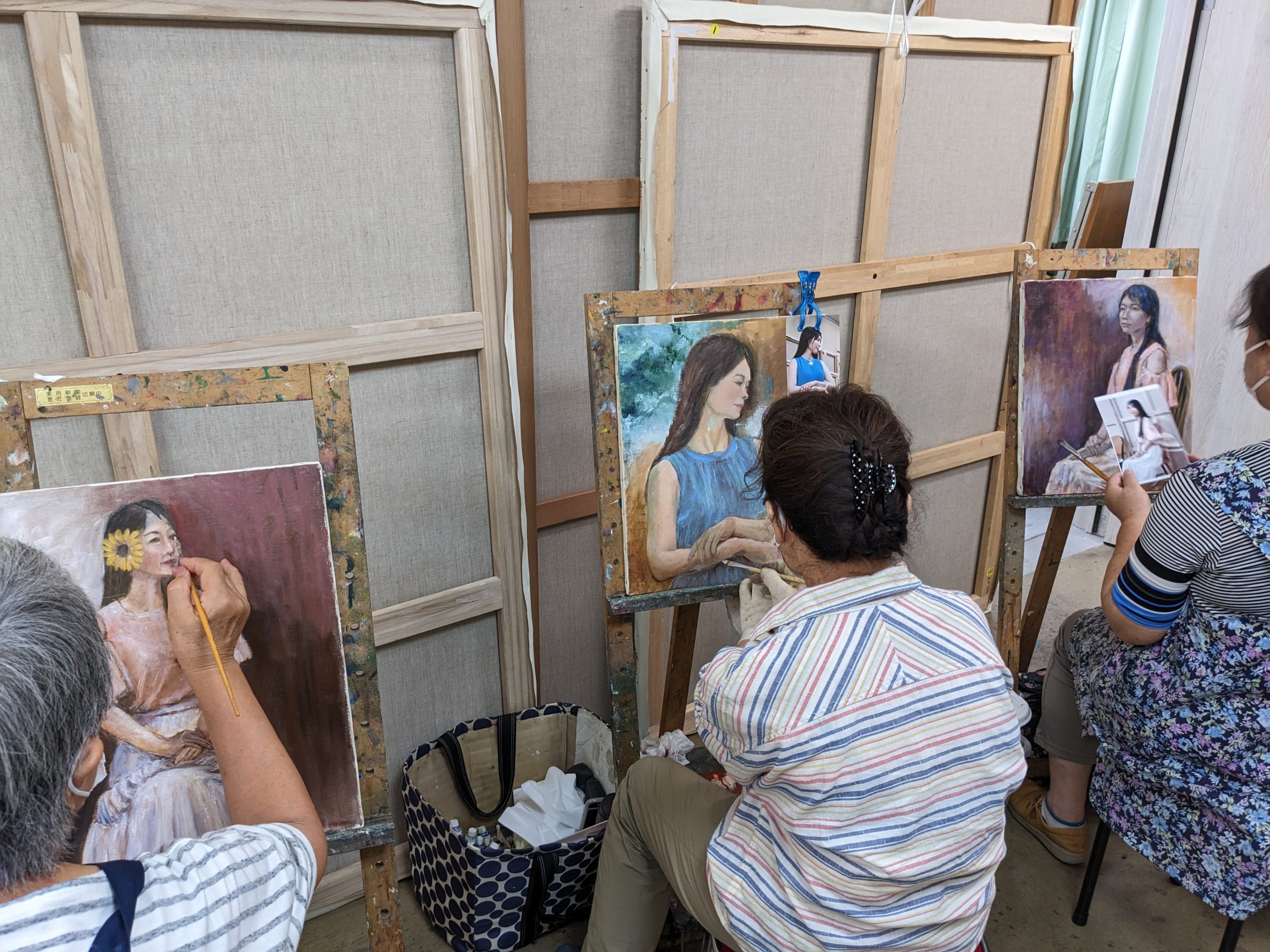 カマイユ画法 で描く人物画 | 山の辺工房| 天理・西大寺・平群の絵画